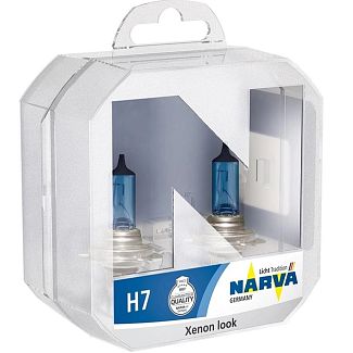 Галогенная лампа H7 55W 12V RANGE POWER WHITE комплект NARVA