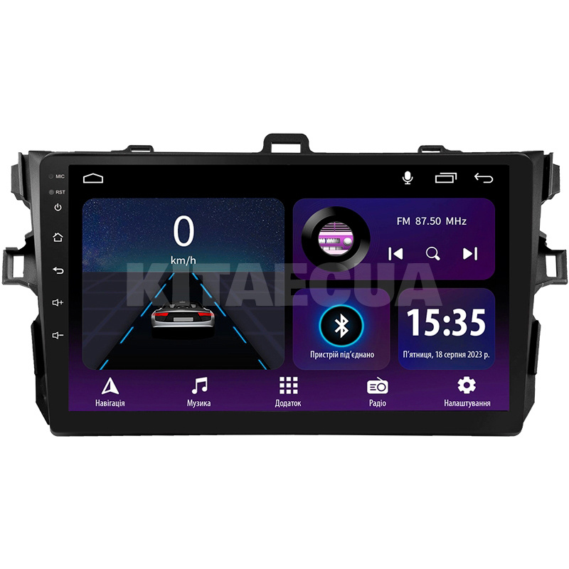 Штатна магнітола E9232 2+32 Gb 9" Toyota Corolla 10 E140 2006-2013 SIGMA4car (42182)