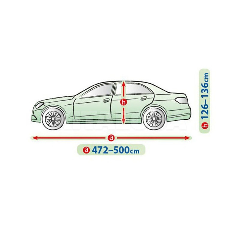 Тент на авто Mobile Garage 500x148x136 см седан Kegel-Blazusiak (5-4113-248-3020) - 3