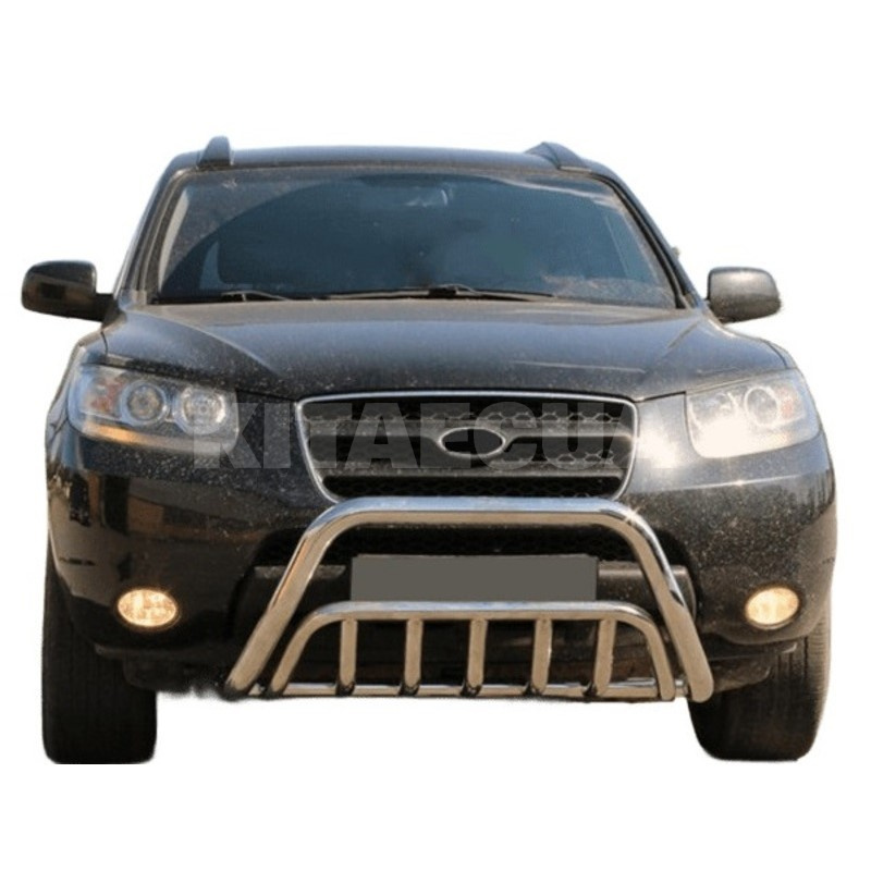 Кенгурятник WT002 Hyundai Santa Fe 2 2006-2012 нержавеющая сталь CAN (dd22488) - 3