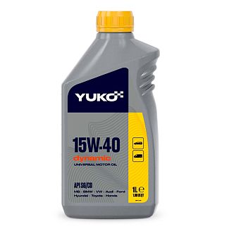 Масло моторное минеральное 1л 15W-40 Dynamic Yuko