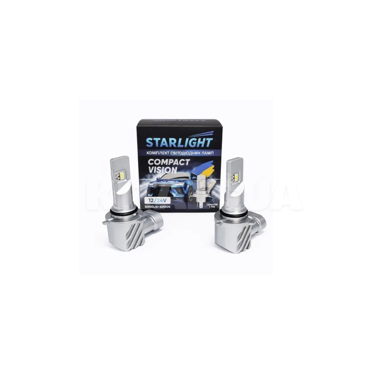 LED лампа для авто Compact Vision HB4 36W 6000K (компл.) StarLight (SL-CV-HB4)