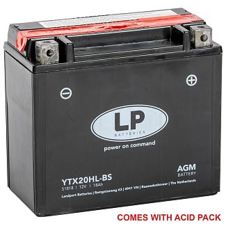 Мото акумулятор 18Ач 310А "+" праворуч LP Battery