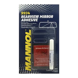 Клей с активатором для зеркала заднего вида Rearview Mirror Adhesive 0.6мл+0.6мл Mannol
