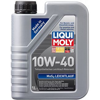 Масло моторное полусинтетическое 1л 10W-40 MoS2 Leichtlauf LIQUI MOLY