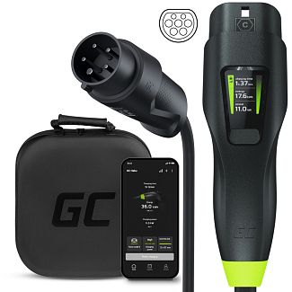 Зарядка для электромобиля 11 кВт 16A 3-фазы Type 2 (европейское авто) GC Habu EV Green Cell