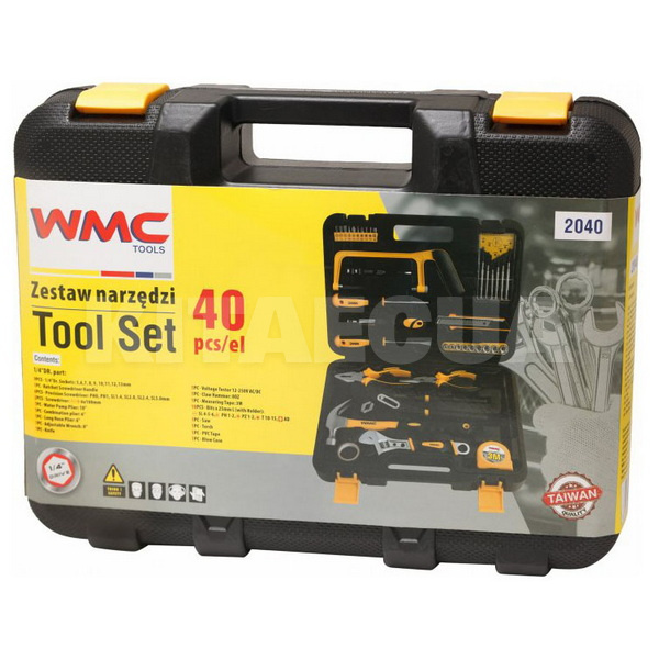 Набір інструментів 1/4" 39 предметів WMC TOOLS (WT-2040) - 2