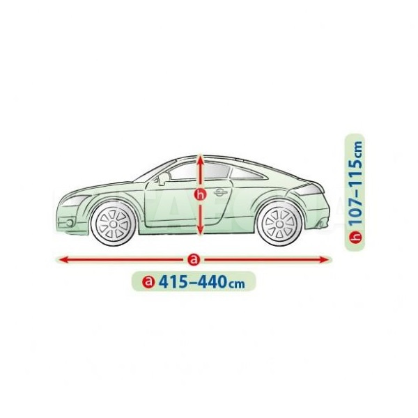 Тент на авто Mobile Garag L 440х148х115 см седан Kegel-Blazusiak (5-4142-248-3020) - 3