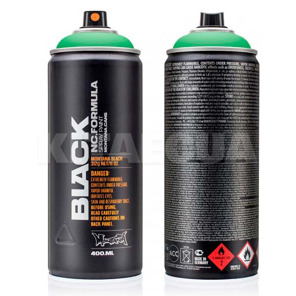 Краска 400мл матовая "революционный зеленый" MONTANA (264092-MONTANA) - 2