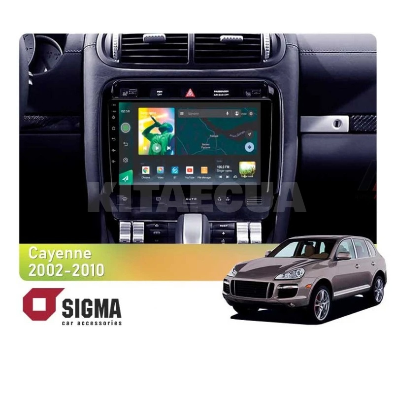 Штатна магнітола X9232 2+32 Gb 9" Porsche Cayenne 1 9PA 2002-2010 SIGMA4car (33692)