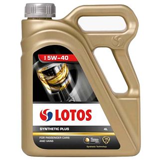 Масло моторное синтетическое 4л 5W-40 SYNTHETIC PLUS LOTOS