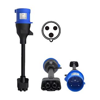 Переходник для зарядки (хвост) 7кВт 32A Tesla - Blue CEE Lonlink