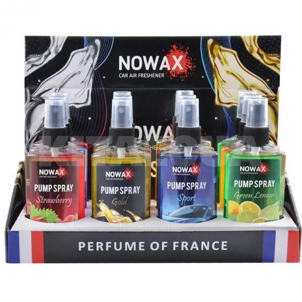 Ароматизатор 75мл Pump Spray MIX№3 12шт NOWAX (NX07579)