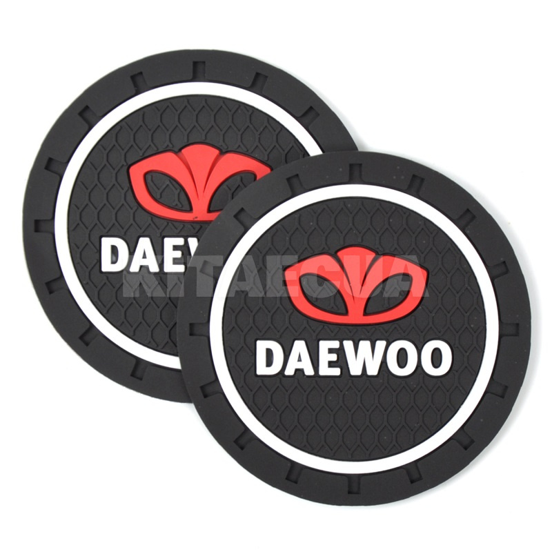 Коврики антискользящие в подстаканник 7 см Daewoo (2шт.) (4411)