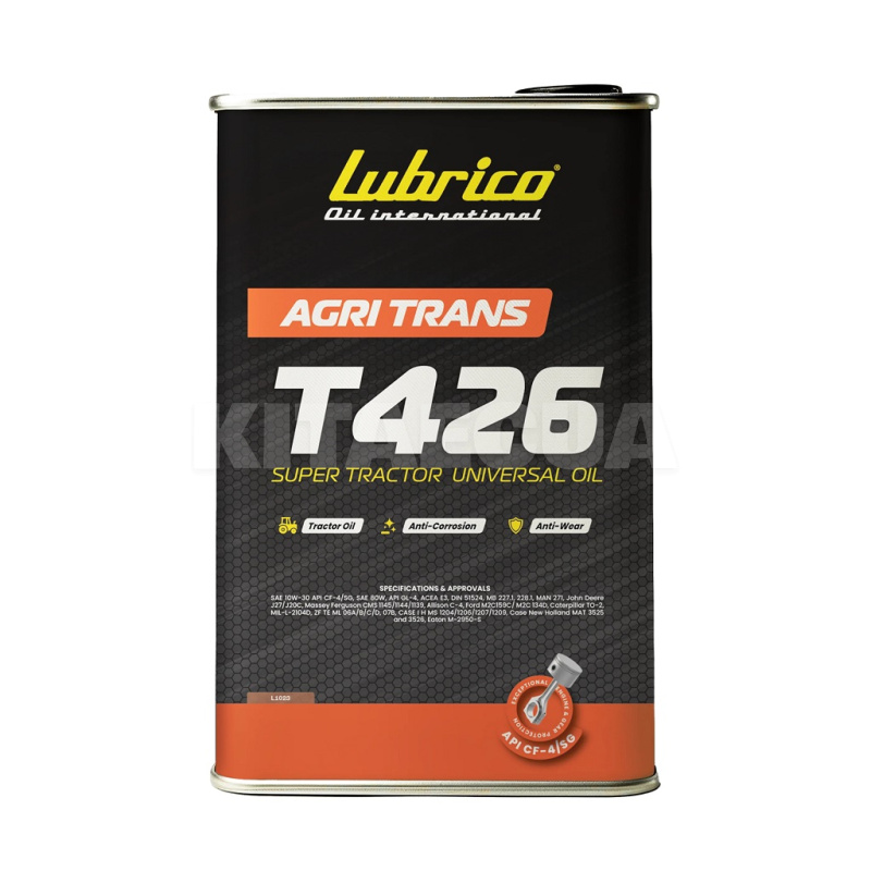 Масло трансмиссионное 16л 10W-30 AGRI TRANS T426 LUBRICO (L-1023-30100160)