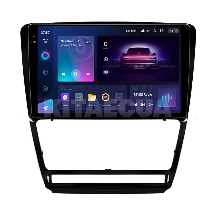 Штатна магнітола CC3 2k 4+32Gb 10" Skoda Octavia 2 A5 2008-2013 чорна Teyes (36594)