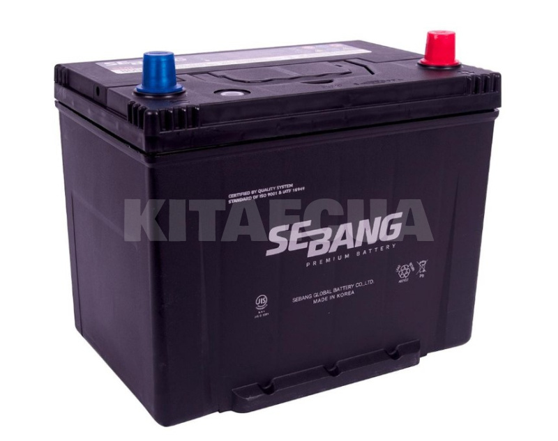 Аккумулятор автомобильный 70Ач 600А "+" справа SEBANG (SMF 80D26L)