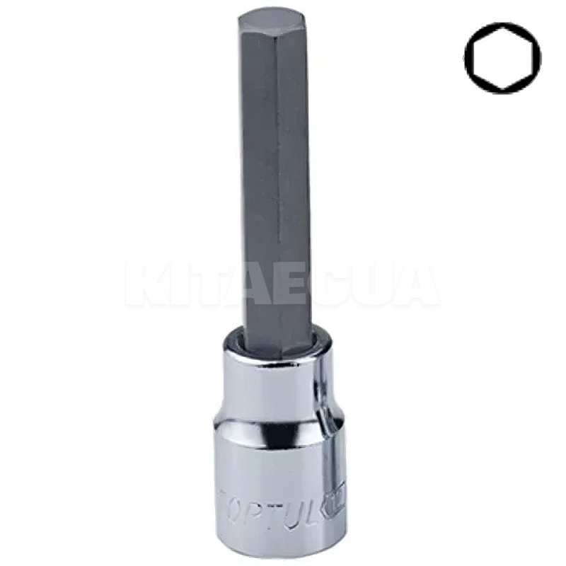 Головка торцевая с HEX насадкой 5 мм 1/2" 100 мм TOPTUL (BCEA1605)