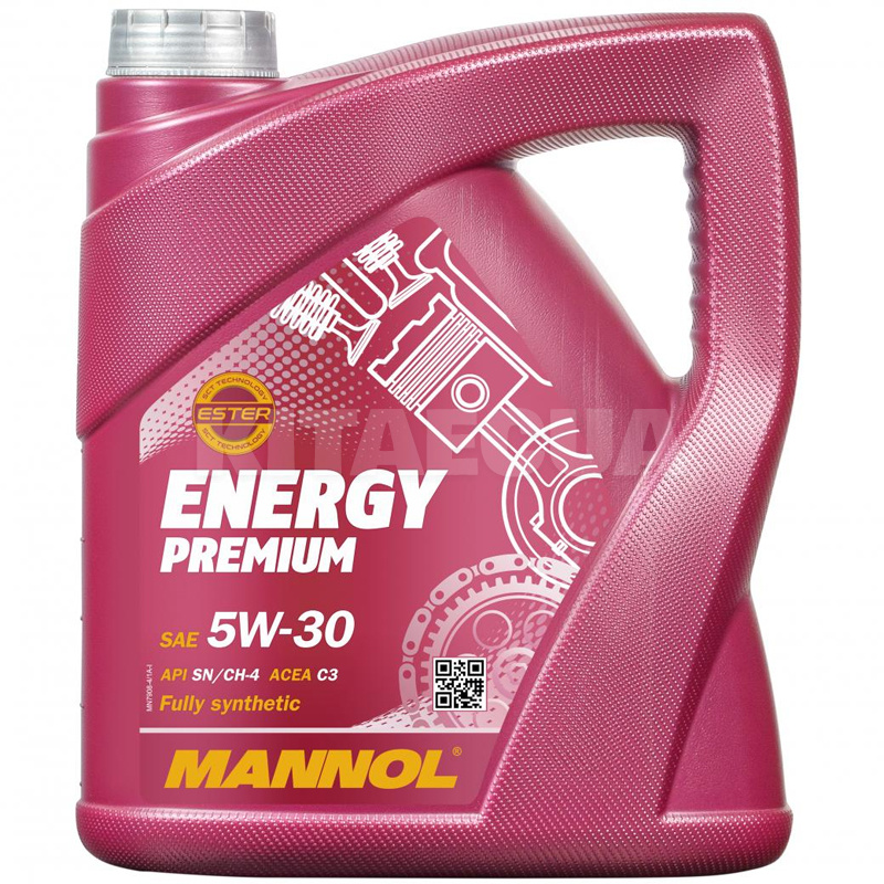 Масло моторное синтетическое 4л 5W-30 Energy Premium Mannol (MN7908-4)