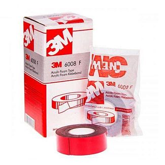 Двусторонняя клейкая лента 12мм х 5м красная 3M