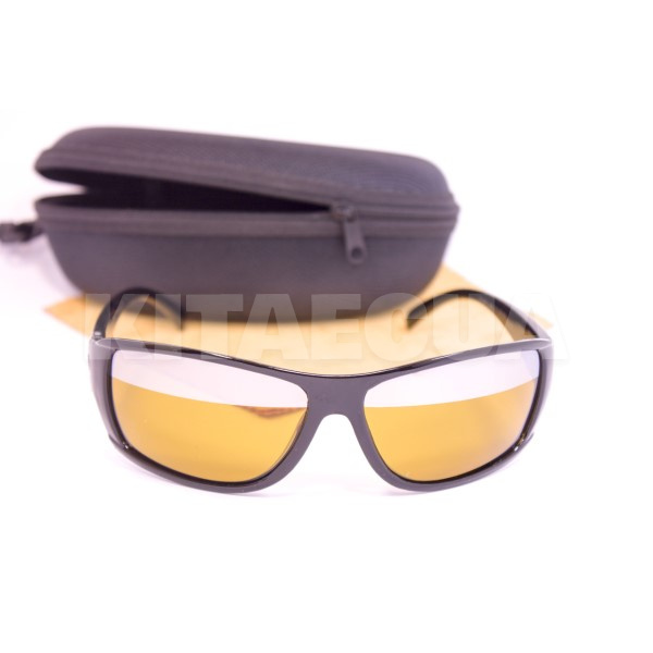 Очки для водителей поляризационные с футляром коричневые Shust (F0874-1) - 2