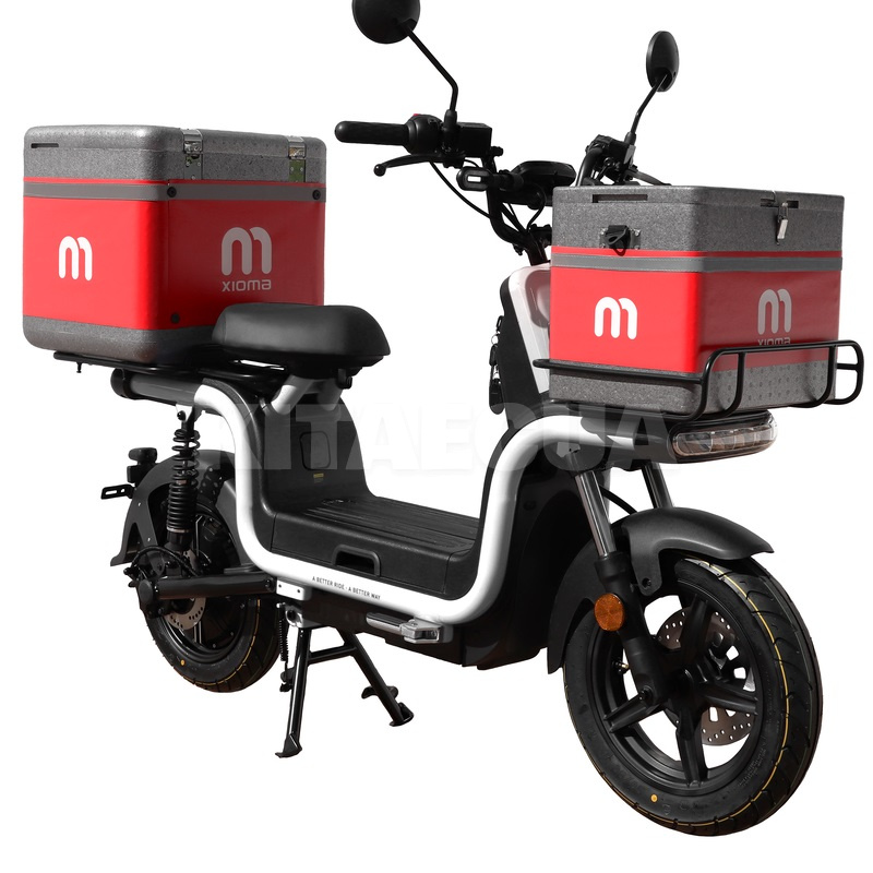 Электроскутер 120 км 1200 Вт белый + 2 бокса в подарок AIMA (XIO MA U1 L1E 2520 W/h-white) - Kitaec.ua 2 Электроскутер 120 км 1200 Вт белый + 2 бокса в подарок AIMA (XIO MA U1 L1E 2520 W/h-white) - 2