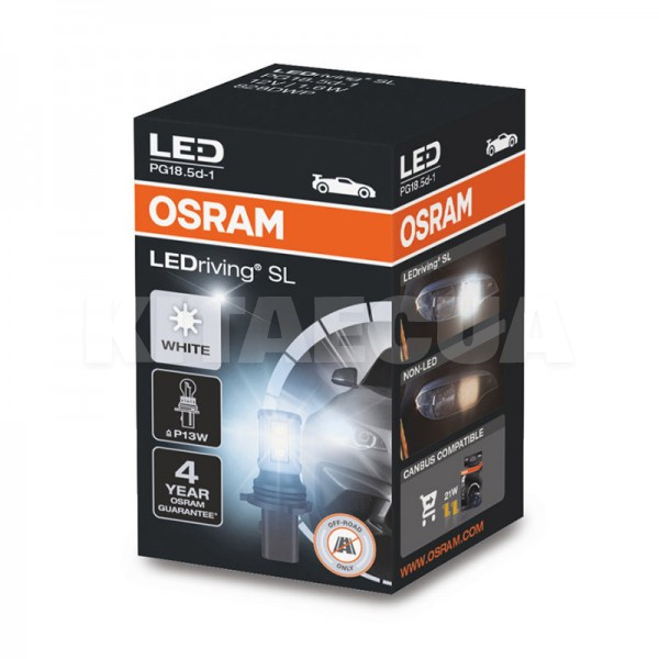LED лампа для авто LEDriving SL PG18.5d-1 1.6W 6000К Osram (828DWP) - 2