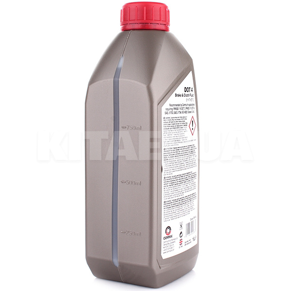 Тормозная жидкость синтетическая 1л DOT 4 COMMA (BF41L) - 2