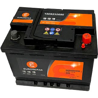 Акумулятор автомобільний 60Ач 540А "+" праворуч EUROREPAR