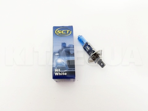 Галогенна лампа H1 55W 12V Super white SCT (202037) - 2