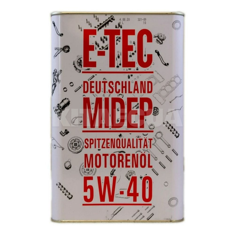 Масло моторное синтетическое 4л 5w-40 evo E-TEC (5338-E-TEC)