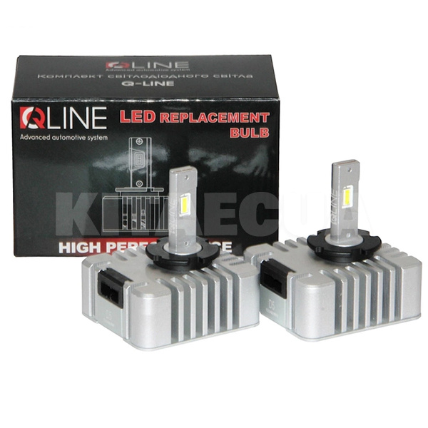 LED лампа для авто Ultra D5S 65W 6000K (комплект) QLine (00-00020284) - 2