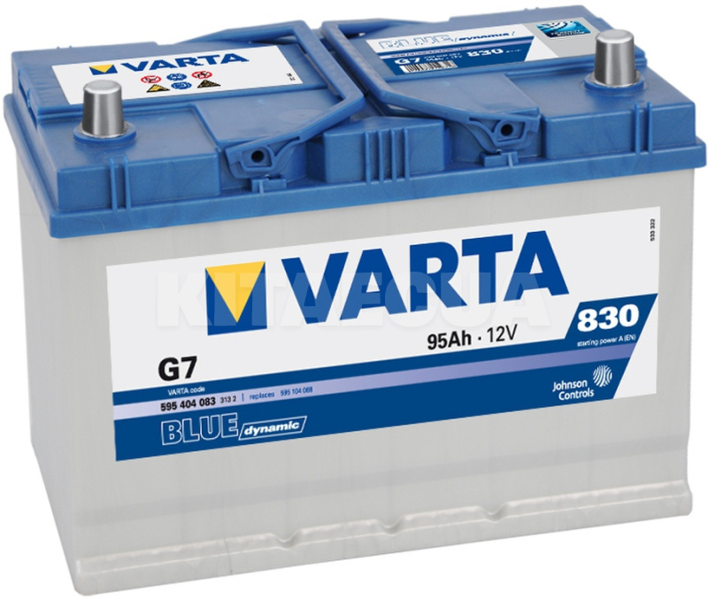 Аккумулятор автомобильный 95Ач 830А "+" справа VARTA (VT 595404BD)