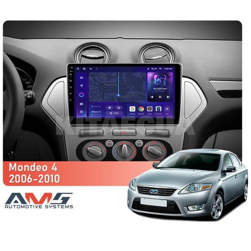 Штатная магнитола MOSS M3 4+32 ГБ 10" Ford Mondeo 4 2006-2010 AMS (50793) - 2