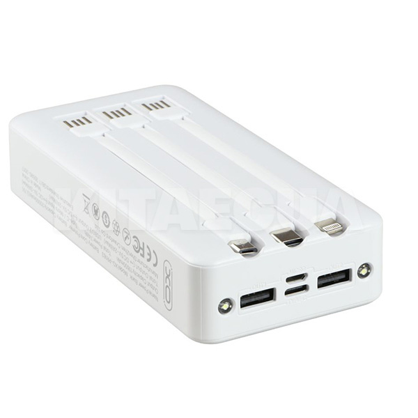 Power Bank PR163 20000 мАч 5W белый XO (6920680829873) - 3