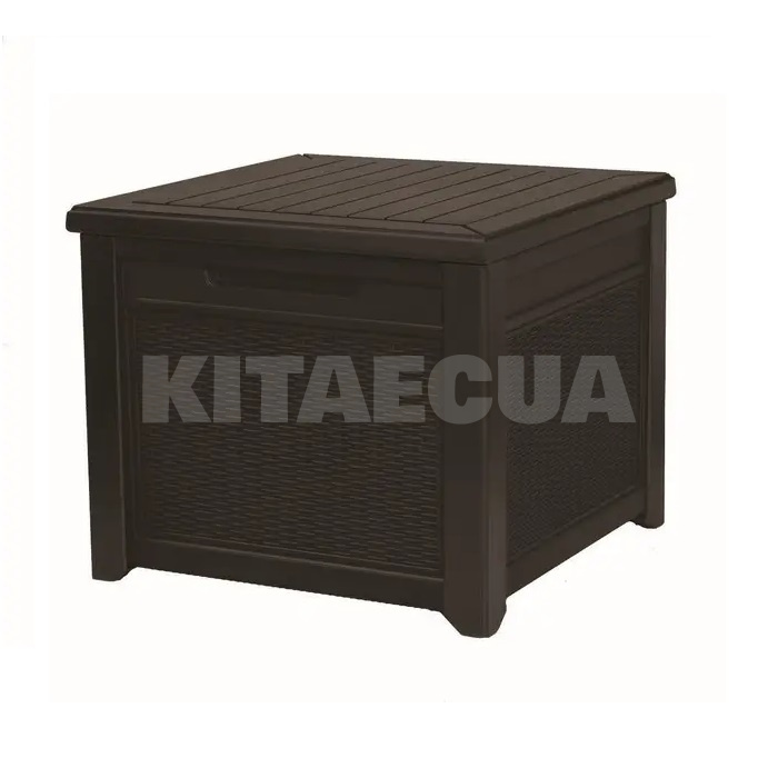 Стол-сундук PROSPERPLAST CUBE RATTAN 208 л коричневый до 50 кг Keter (7290106924840)
