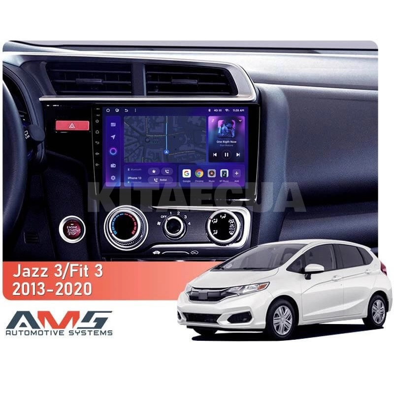 Штатная магнитола MOSS M3 4+32 ГБ 10" Honda Fit 3 GK 2013-2020 (A) AMS (50814) - 2