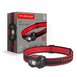 Налобный светодиодный фонарик 100Lm 6500K TITANUM