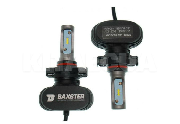 LED лампа для авто H16 PGJ19-3 50W 6000K (комплект) BAXSTER (00-00007291)