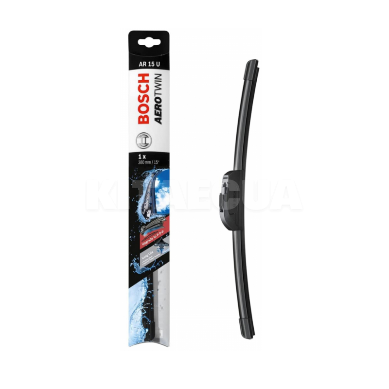 Щітка склоочисника (двірник) 380мм безкаркасна Bosch (3 397 008 639)