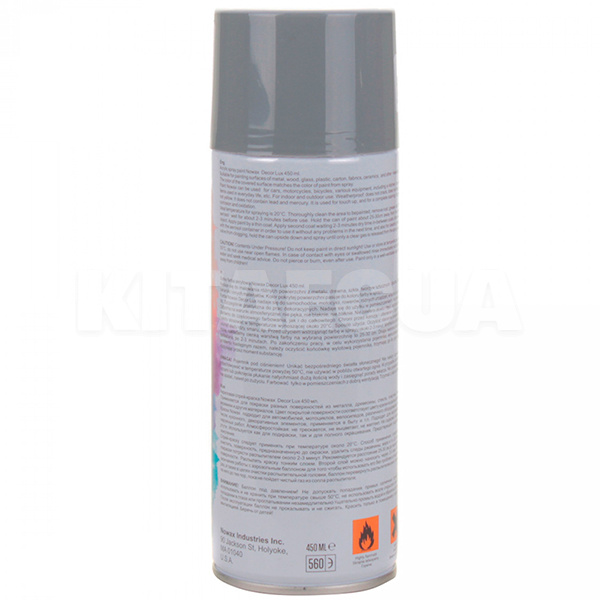 Фарба темно-сіра 450мл акрилова Decor Lux NOWAX (NX48019-NOWAX) - 2