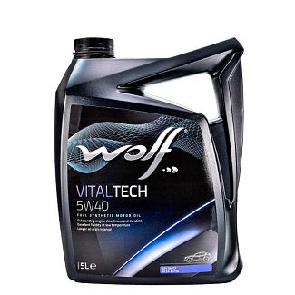 Масло моторное синтетическое 5л 5W-40 Vitaltech WOLF
