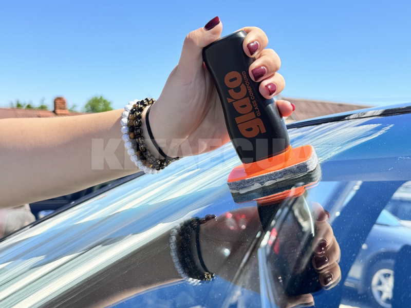 Очиститель стекол от водного камня Glass Compound Roll On Glaco (04101) - 4
