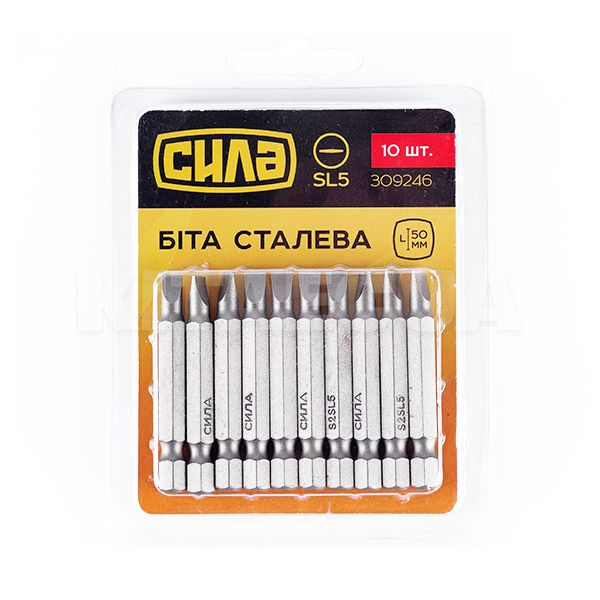 Біта SL5x50 мм 10 шт. СИЛА (309246)