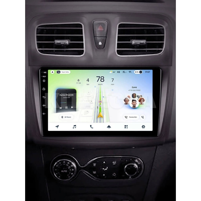 Штатная магнитола CC4L 6+64 Gb 9" Renault Logan 2 2012-2022 Sandero 2 2013-2022 (F1) (A) Teyes (71194) - 2