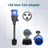 Переходник для зарядки (хвост) 7кВт 32A Tesla - Blue CEE FEYREE (P-CEETS)