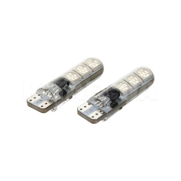 LED лампа для авто T10 W3W/W5W 12V 6 світлодіодів (комплект) TBS Design (00-00020582) - 3