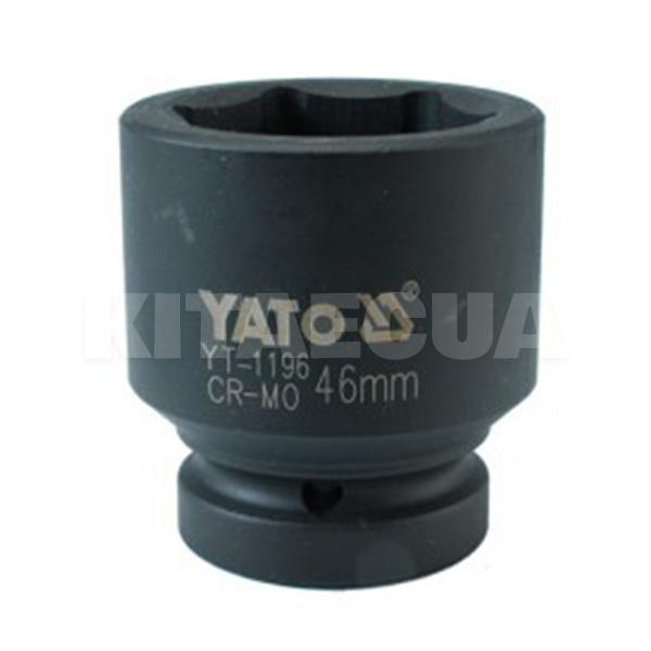 Головка торцевая ударная 6-гранная 46 мм 1" 73 мм YATO (YT-1196)