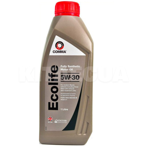 Масло моторное синтетическое 1л 5W-30 ECOLIFE COMMA (BA12E5)