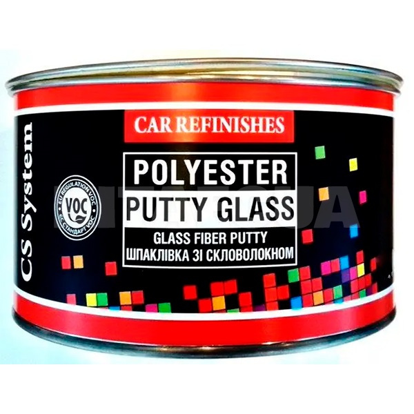 Шпаклівка 1.8кг поліефірна скловолоконна PUTTY GLASS CS SYSTEM (1611-CS SYSTEM)